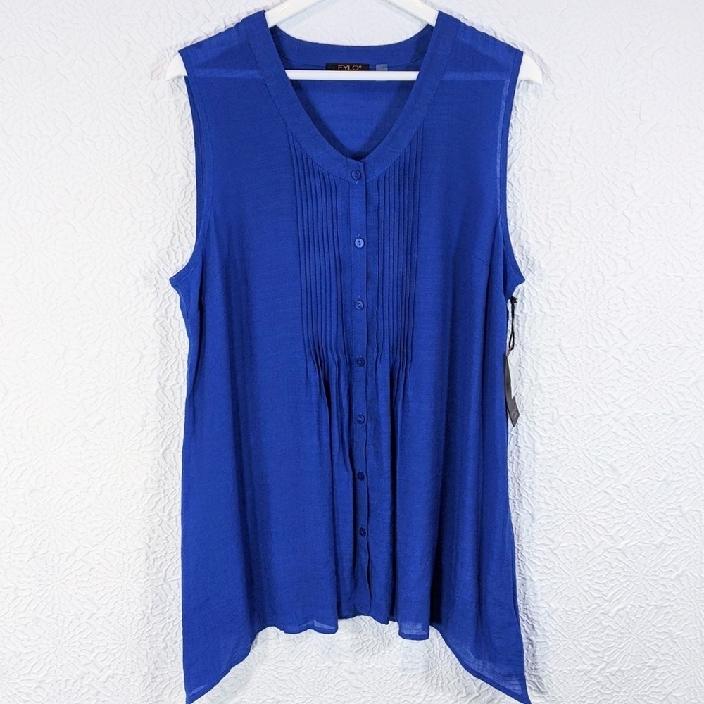 FYLO London Sleeveless Semi-Shear Tunic